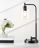 Axel Modern Glass Farmhouse Industrial Usb Charging Led Task Lamp