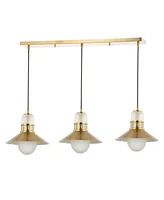 Colin 3-Light Adjustable Retro Hurricane Triple Linear Led Pendant