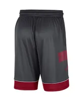 Men's Charcoal, Crimson Alabama Tide Fast Break Performance Shorts