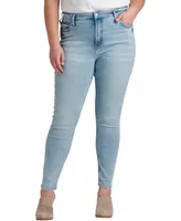 Silver Jeans Co. Women's Infinite Fit One Size Fits Four High Rise Skinny Jeans