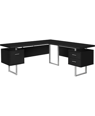 L-Shaped Reversible Computer Desk