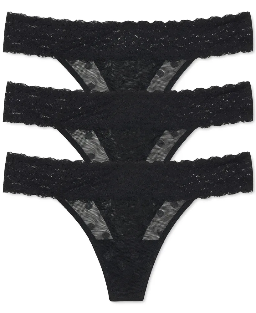 Gossamer Mesh Hip Bikini Underwear 3 Pack - Black – On Gossamer