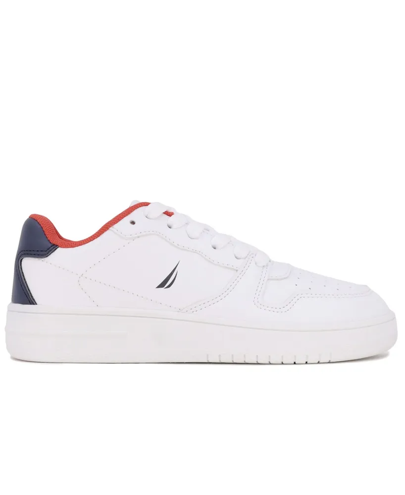 Nautica Little Boys Lace Up Low Cut Court Casual Sneaker