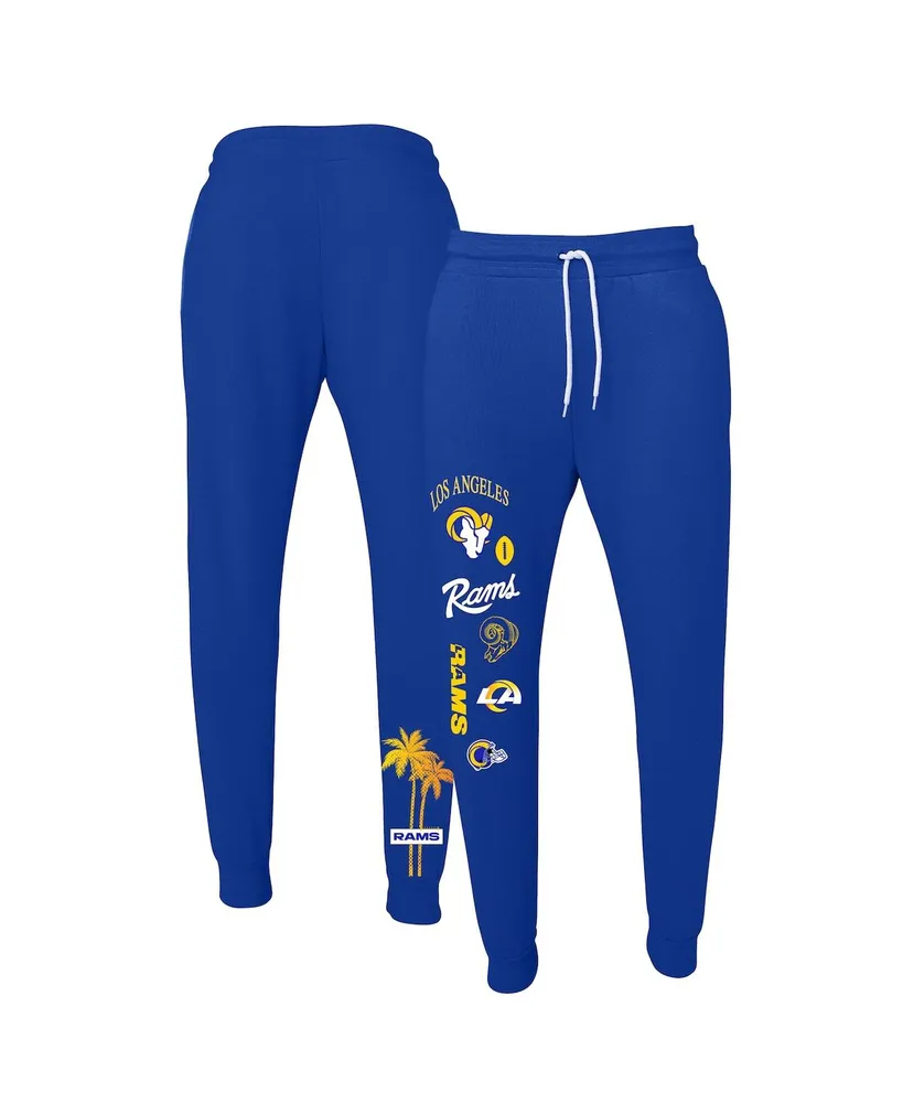 Women's Wear by Erin Andrews Royal Los Angeles Rams Palm Tree Jogger Sweatpants