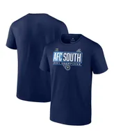 Men's Fanatics Navy Tennessee Titans 2021 Afc South Division Champions Blocked Favorite T-shirt