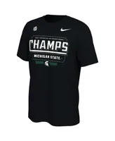 Men's Nike Black Michigan State Spartans 2021 Peach Bowl Champions Locker Room T-shirt