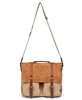 Tsd Brand Valley Oak Canvas Messenger Bag