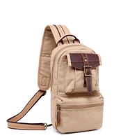Tsd Brand Turtle Ridge Canvas Sling Bag
