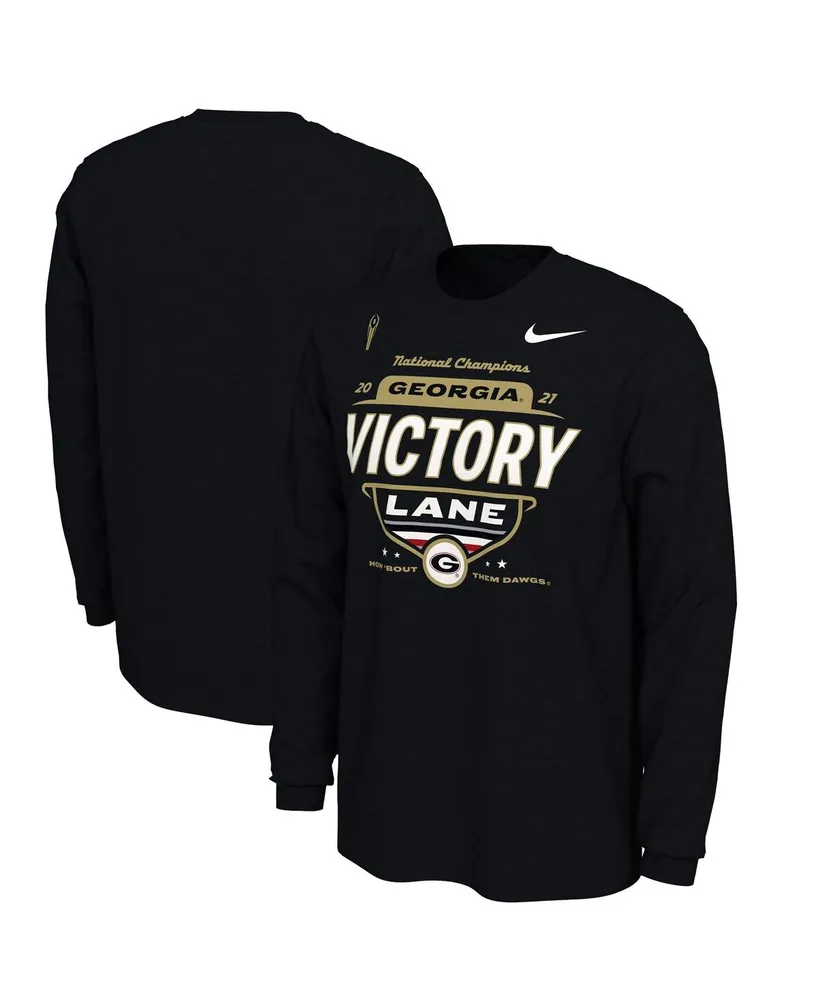 Men's Nike Black Georgia Bulldogs College Football Playoff 2021 National Champions Locker Room Long Sleeve T-shirt