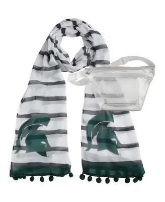 Women's Michigan State Spartans Fanny Pack Scarf Set