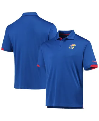 Men's Colosseum Royal Kansas Jayhawks Santry Polo Shirt