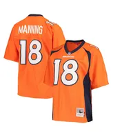 Women's Mitchell & Ness Peyton Manning Orange Denver Broncos Legacy Replica Player Jersey