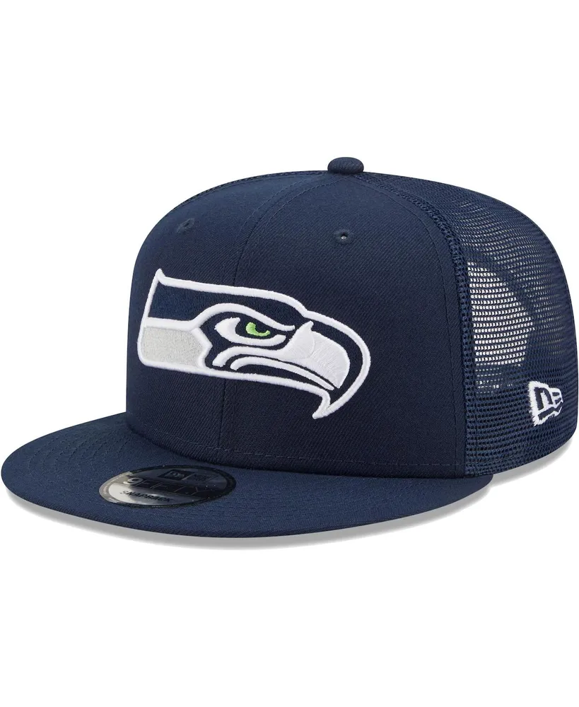 Men's New Era College Navy Seattle Seahawks Icon 9FIFTY Snapback Hat