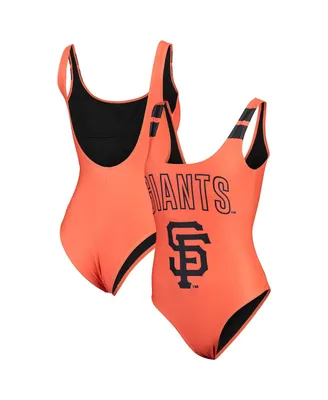 Women's Foco Orange San Francisco Giants One-Piece Bathing Suit