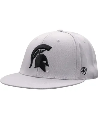 Men's Top of the World Gray Michigan State Spartans Fitted Hat