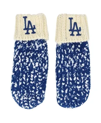 Men's Foco Royal Los Angeles Dodgers Confetti Cream Mittens