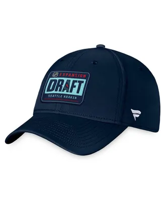 Men's Fanatics Navy Seattle Kraken 2021 Nhl Expansion Draft Flex Hat