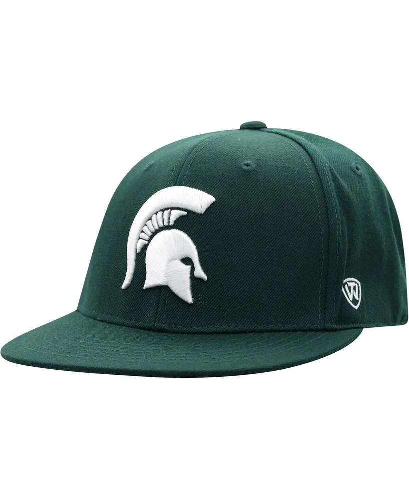 Men's Top of the World Green Michigan State Spartans Team Color Fitted Hat