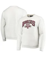 Men's League Collegiate Wear Heathered Gray Texas A&M Aggies Upperclassman Pocket Pullover Sweatshirt