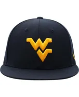 Men's Top of the World Navy West Virginia Mountaineers Team Color Fitted Hat
