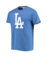 Men's Homage Royal Los Angeles Dodgers Hand-Drawn Logo Tri-Blend T-shirt