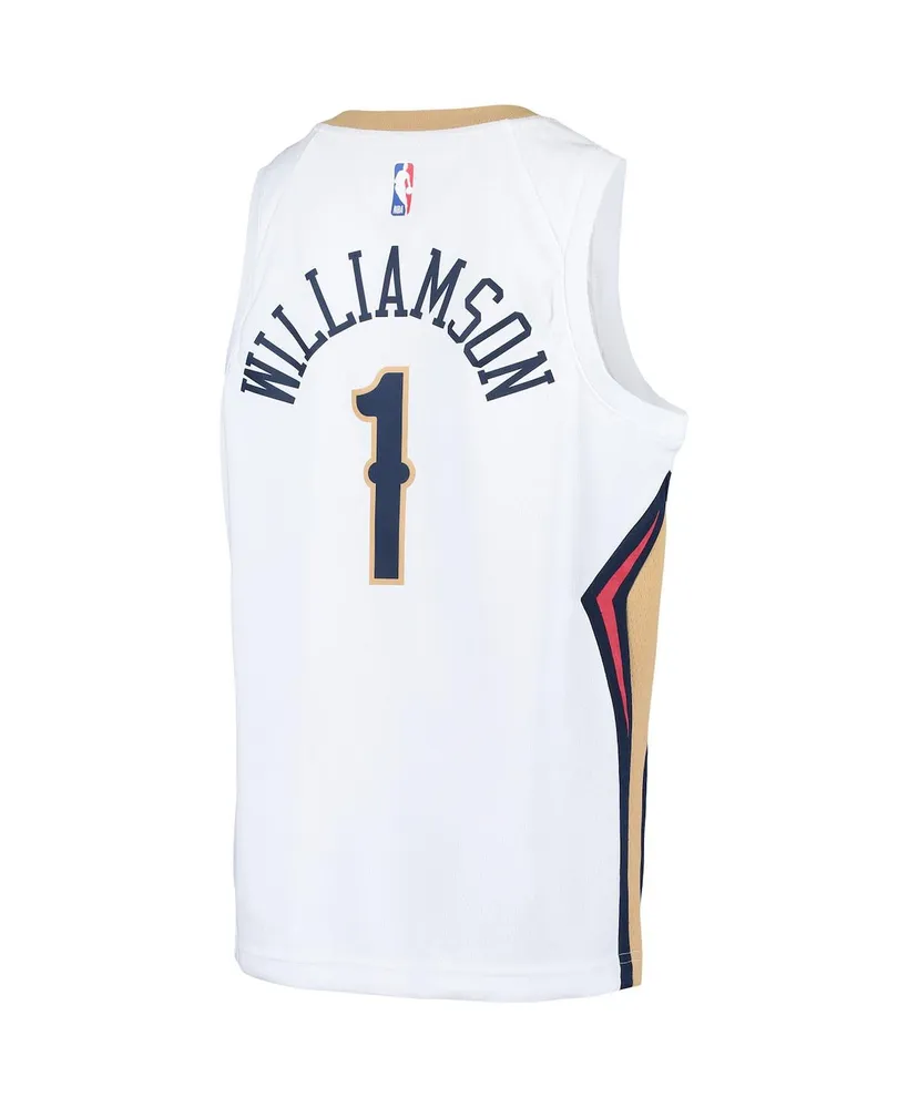 Big Boys Nike Zion Williamson White New Orleans Pelicans Swingman Player Jersey