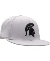 Men's Top of the World Gray Michigan State Spartans Fitted Hat