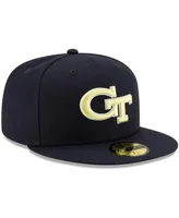 Men's New Era Navy Georgia Tech Yellow Jackets Primary Team Logo Basic 59FIFTY Fitted Hat