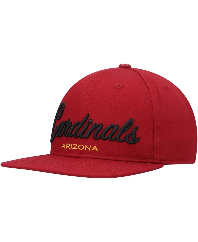 Men's Pro Standard Cardinal Arizona Cardinals Script Wordmark Snapback Hat