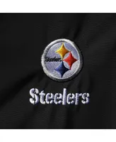 Men's Dunbrooke Black Pittsburgh Steelers Circle Softshell Fleece Full-Zip Jacket