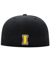 Men's Top of the World Black Iowa Hawkeyes Team Color Fitted Hat