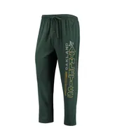 Men's Concepts Sport Green, Gold Oakland Athletics Meter T-shirt and Pants Sleep Set