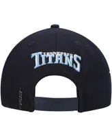 Men's Pro Standard Navy Tennessee Titans Script Wordmark Snapback Hat