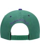 Men's Mitchell & Ness Hunter Green Milwaukee Bucks 40th Anniversary Color Flip Snapback Hat