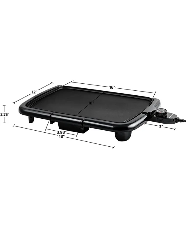 Ovente Non-Stick Plate Electric Griddle, Temperature Probe