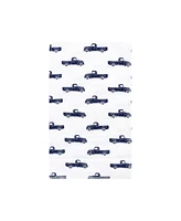 Hudson Baby Infant Boy Cotton Flannel Burp Cloths Set, Blue Green Dino, One