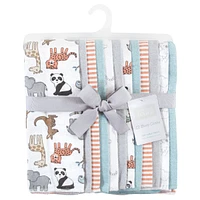 Hudson Baby Unisex Cotton Flannel Burp Cloths Bundle