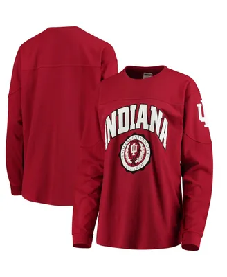 Women's Crimson Indiana Hoosiers Edith Long Sleeve T-shirt