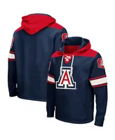 Men's Colosseum Navy Arizona Wildcats 2.0 Lace-Up Hoodie