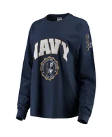 Women's Navy Midshipmen Edith Long Sleeve T-shirt