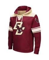 Men's Colosseum Maroon Boston College Eagles 2.0 Lace-Up Pullover Hoodie