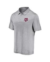 Men's Fanatics Gray Texas A&M Aggies Primary Logo Polo Shirt