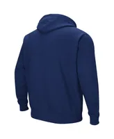 Men's Colosseum Navy Uc Santa Barbara Gauchos Arch And Logo Pullover Hoodie