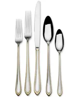 Mikasa Regent Bead Gold 65 Piece Flatware Set