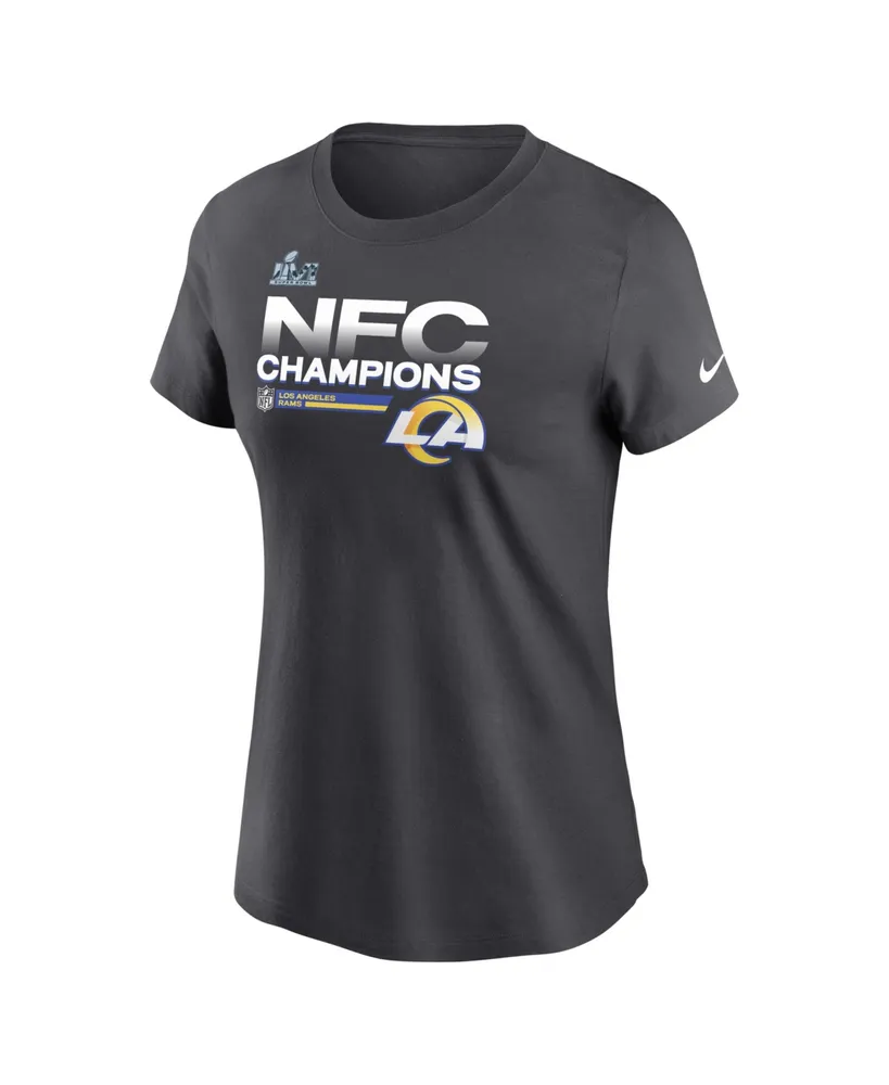 Los Angeles Rams Nike Women's 2021 NFC Champions Team Slogan T-Shirt -  Heathered Gray