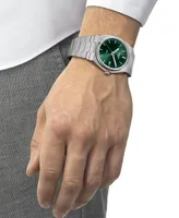 Tissot Men's Prx Silver-Tone Stainless Steel Bracelet Watch 40mm