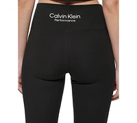 Calvin Klein Performance Women's Crossover Waist Flare Leggings