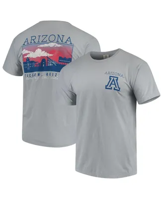 Men's Gray Arizona Wildcats Team Comfort Colors Campus Scenery T-shirt