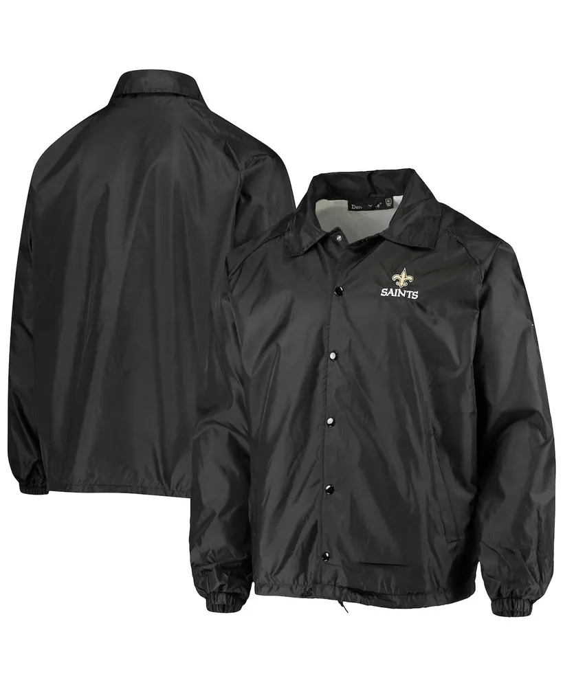 Dunbrooke Men's Black Baltimore Ravens Coaches Classic Raglan Full-Snap Windbreaker Jacket