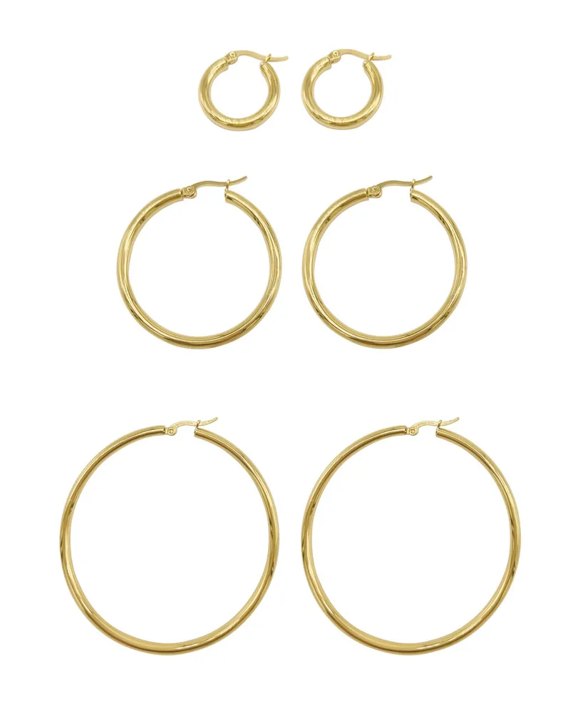 Adornia Hoop Earring Set